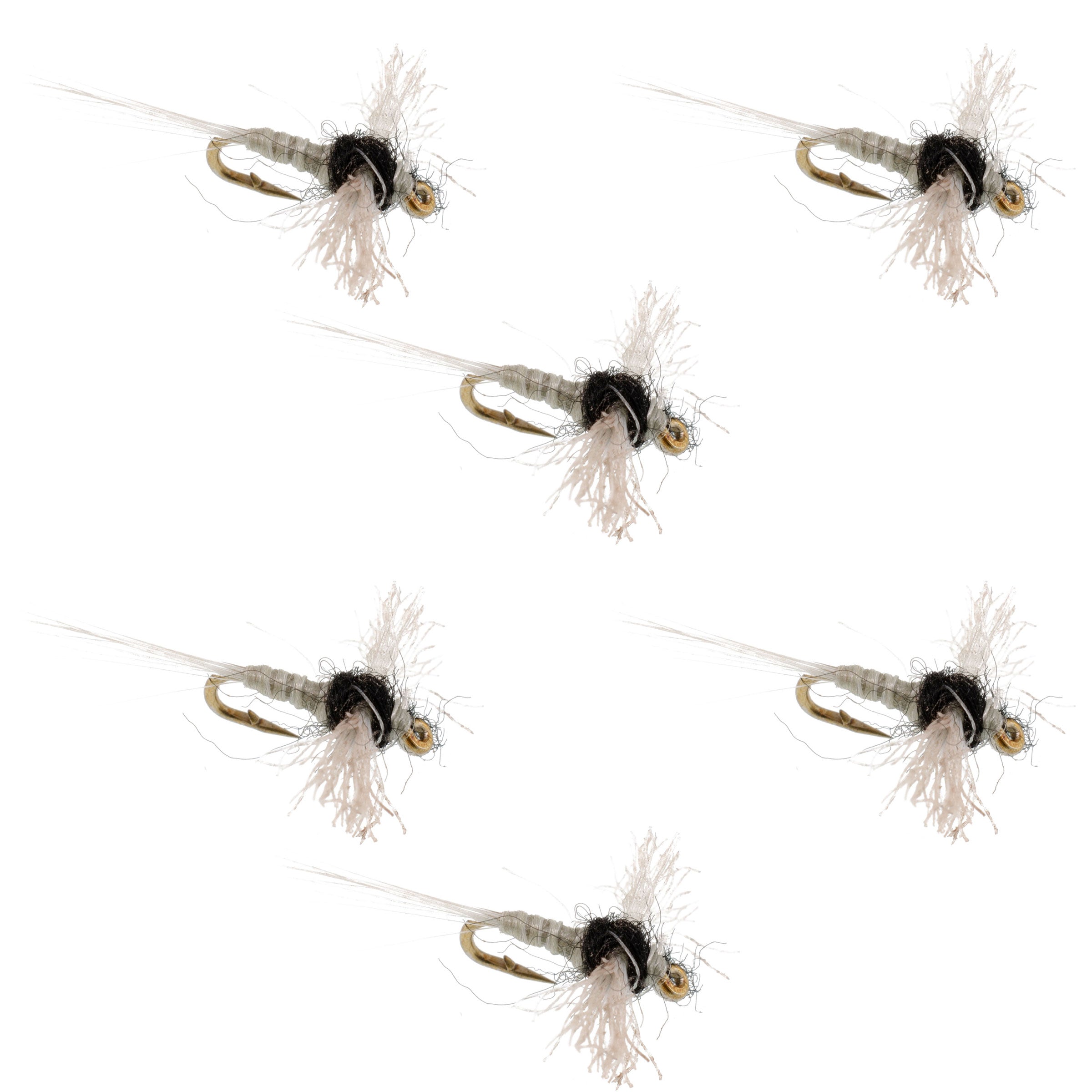 Trico Spinner Z-Lon Wing 6 Flies Hook Size 22