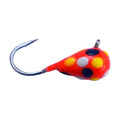 RED WHITE YELLOW BLACK SPOT GLOW TUNGSTEN JIG