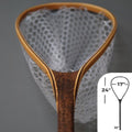 Big Dipper 24"x17" - Brown Trout Engraved - Natural Fly Fishing Traditional Landing Net - Handcrafted & Made in USA