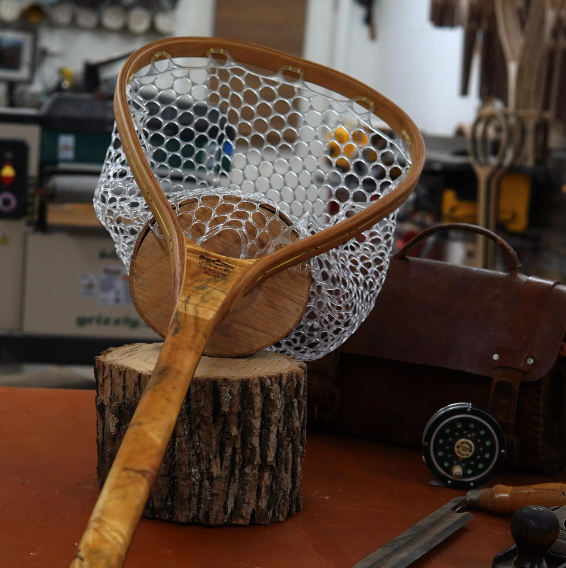 XL 18"x14" - Burl Fly Fishing Traditional Landing Net - Handcrafted & Made in USA