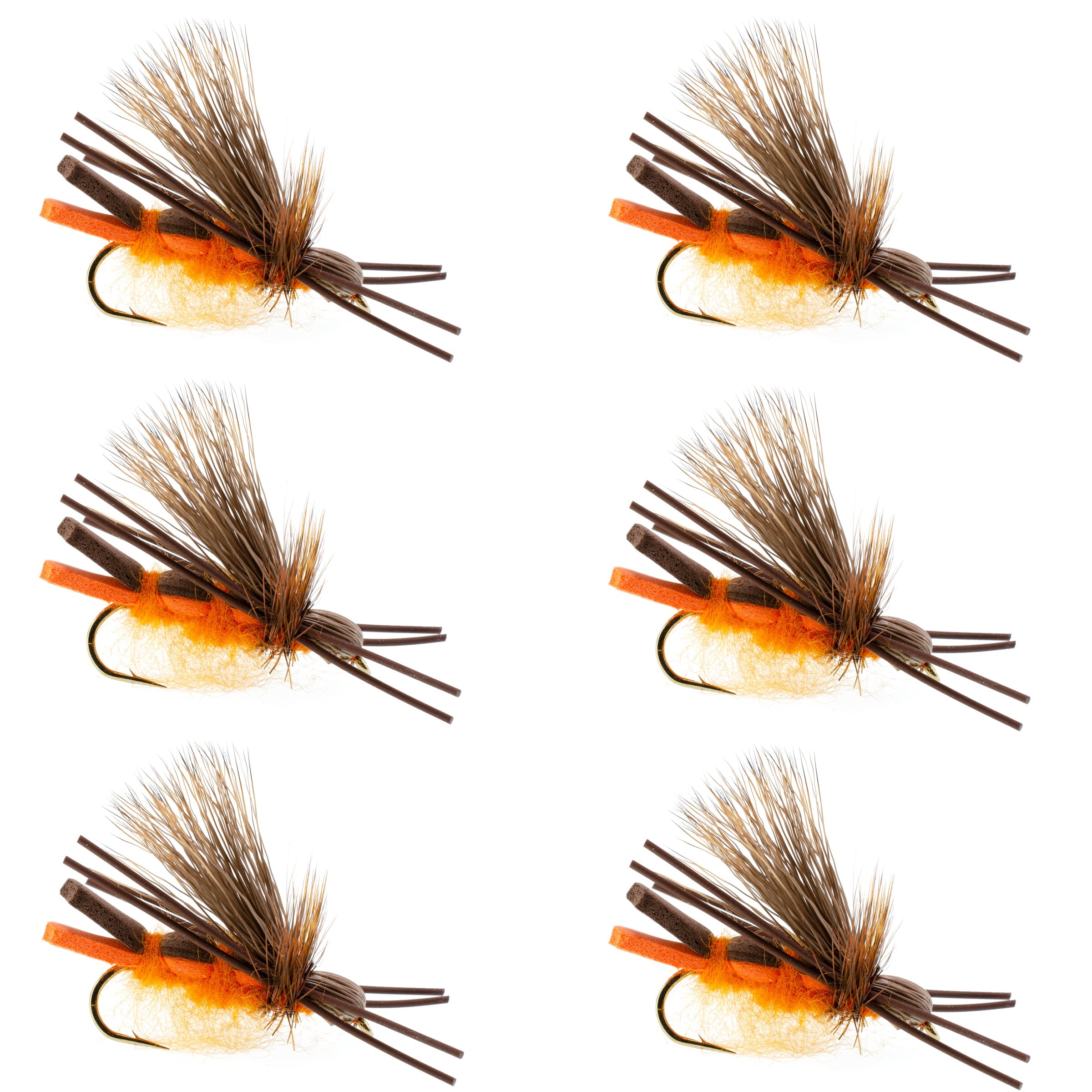 West Fork Salmonfly Stone - Stonefly Dry Fly - 6 Flies Hook Size 6