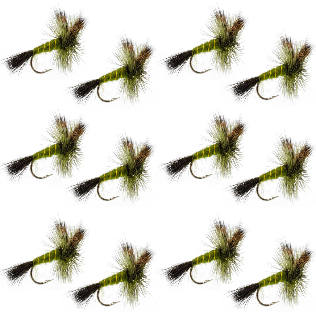 Western Green Drake Dry Fly - 12 Flies Size 10