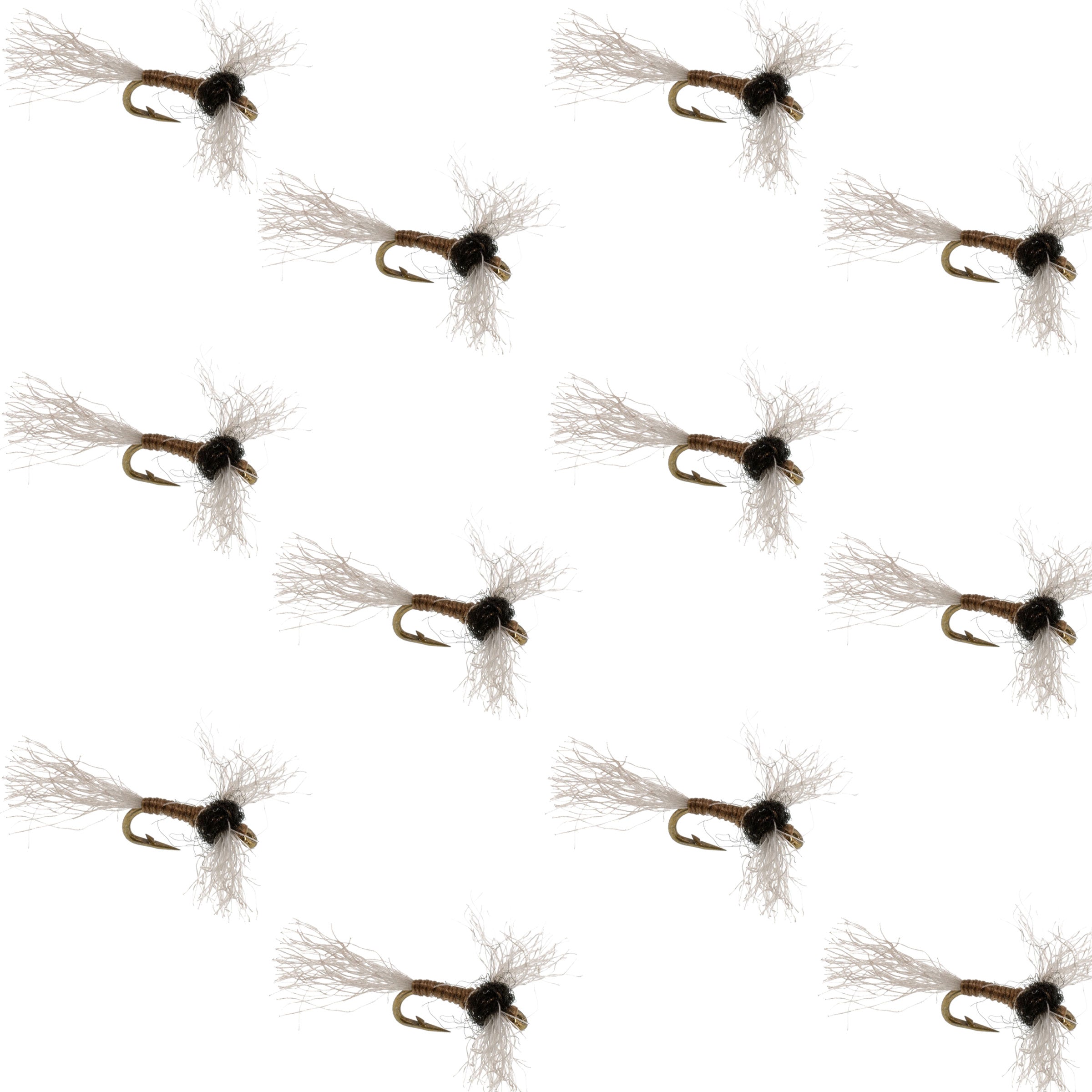 Improved Zelon Midge 12 Flies Hook Size 20