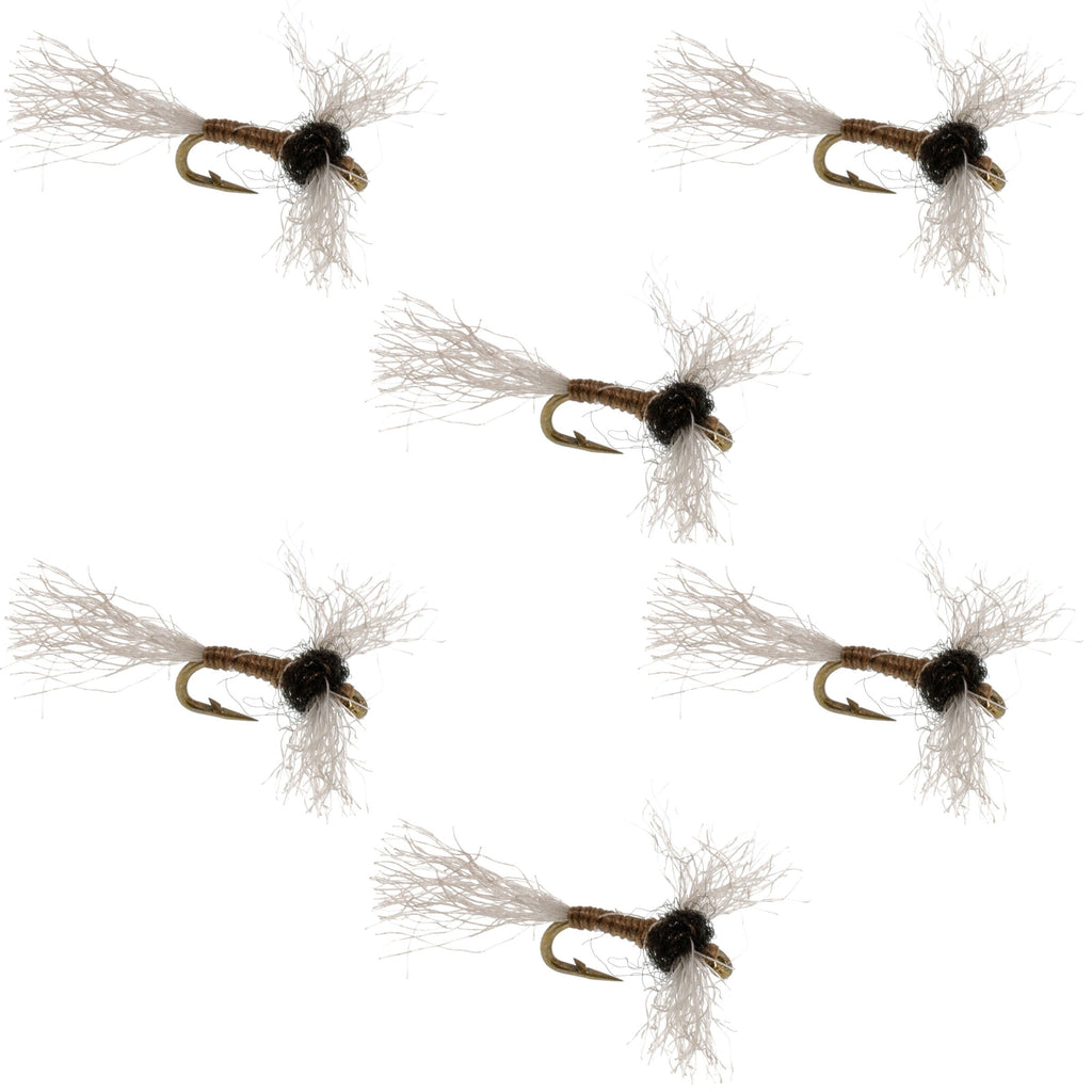 Improved Zelon Midge 6 Flies Hook Size 18