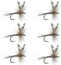 Barbless Adams Classic Dry Fly - Set of 6 - Hook Size 12
