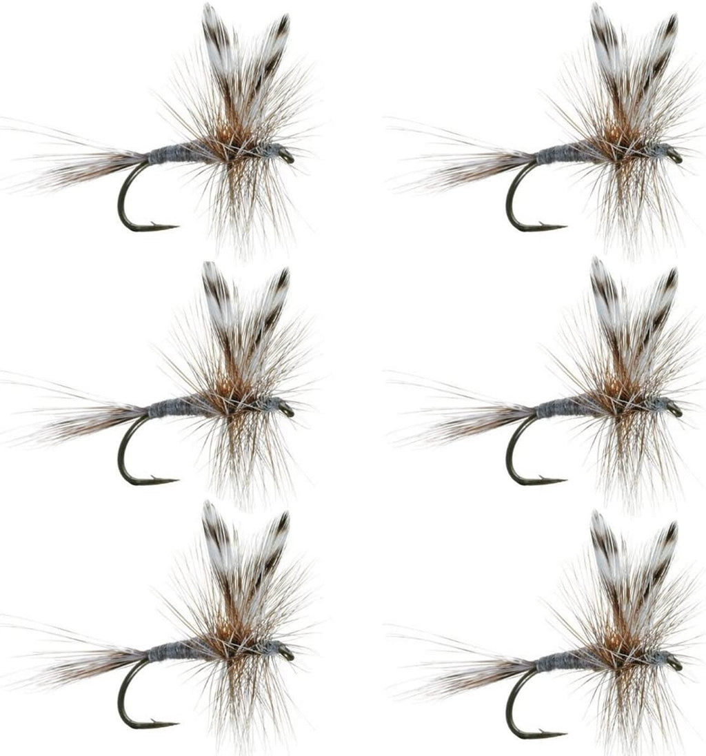 Barbless Adams Classic Dry Fly - Set of 6 - Hook Size 16