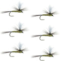 Blue Wing Olive BWO Parachute Dry Fly - 6 Flies Size 16