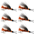 Bobs Bullethead Salmon Stone - Stonefly Dry Fly - 6 Flies Hook Size 6