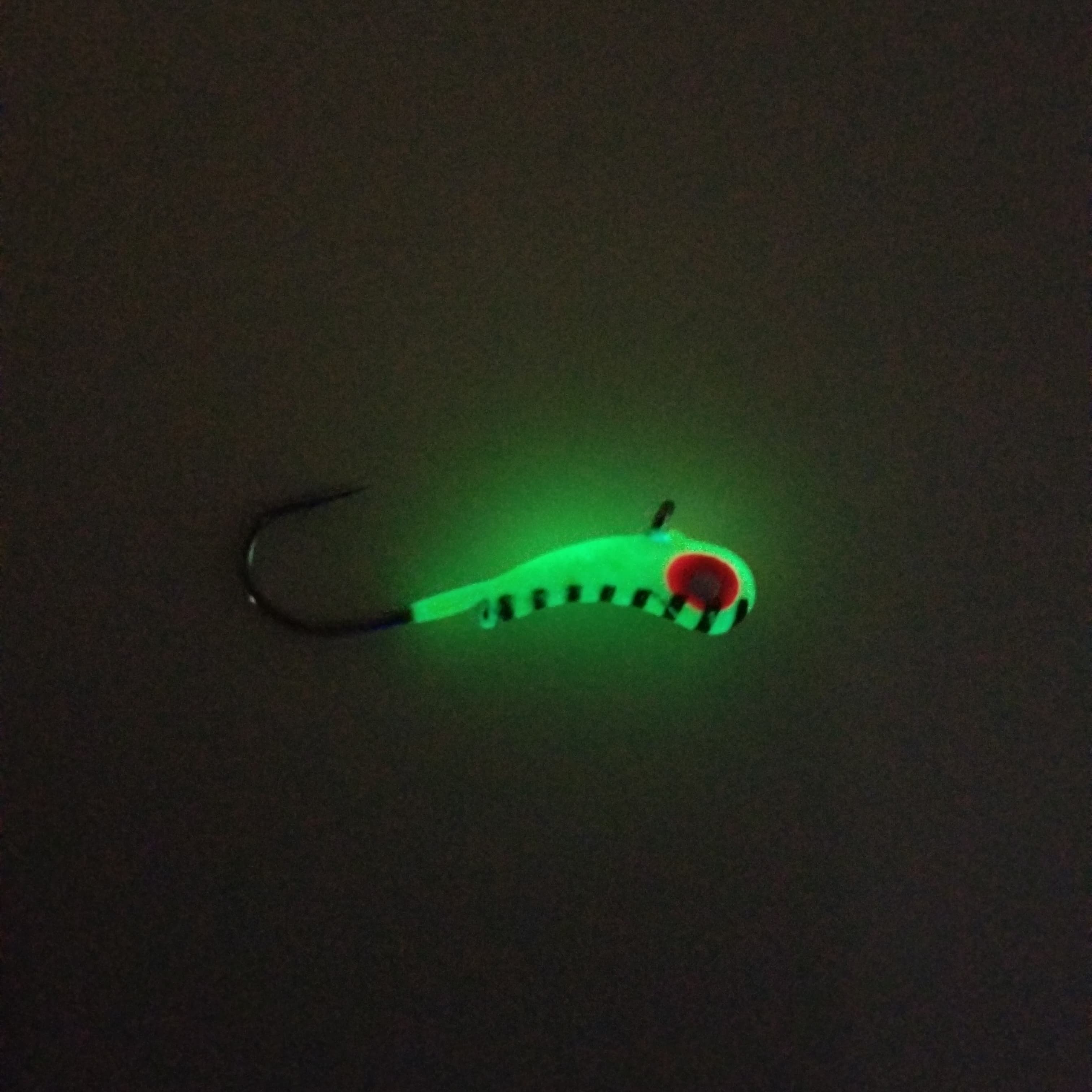 CHARTREUSE STRIPE TUNGSTEN KANOE JIG