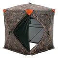 Hunting Blind, 270° See Through Ground Blind, 1-2 Person Pop Up Deer Blind for Hunting with Carrying Bag, Portable Resilient Hunting Tent, One-Way See-Through Mesh for Turkey and Deer Hunting