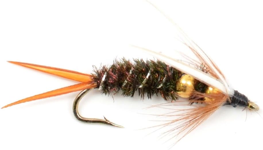 Double Bead Prince Nymph Fly Fishing Flies - 6 Flies Hook Size 8