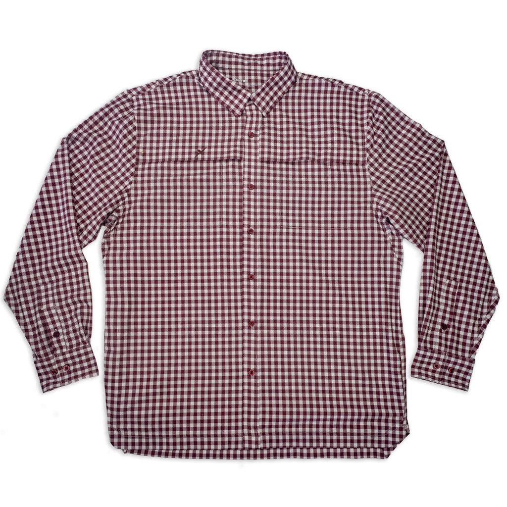 Men's Long Sleeve Patterned Lifestyle Button Down w/ REPEL-X