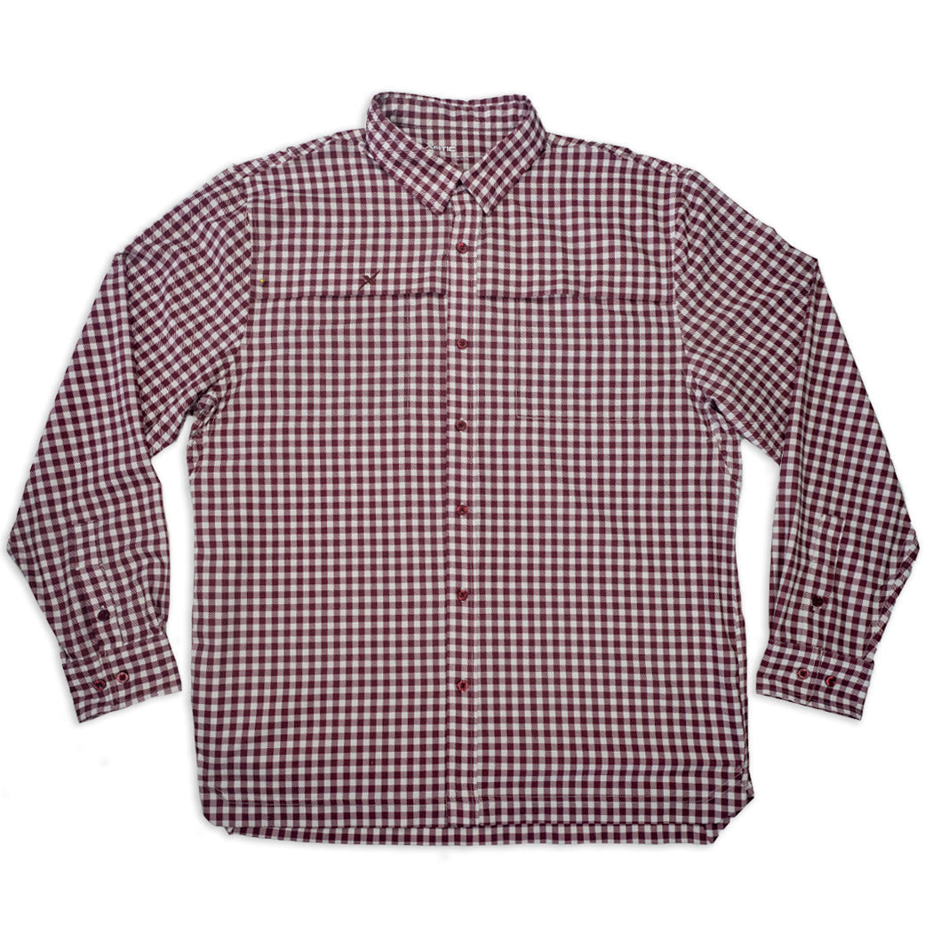 Men's Long Sleeve Patterned Lifestyle Button Down w/ REPEL-X