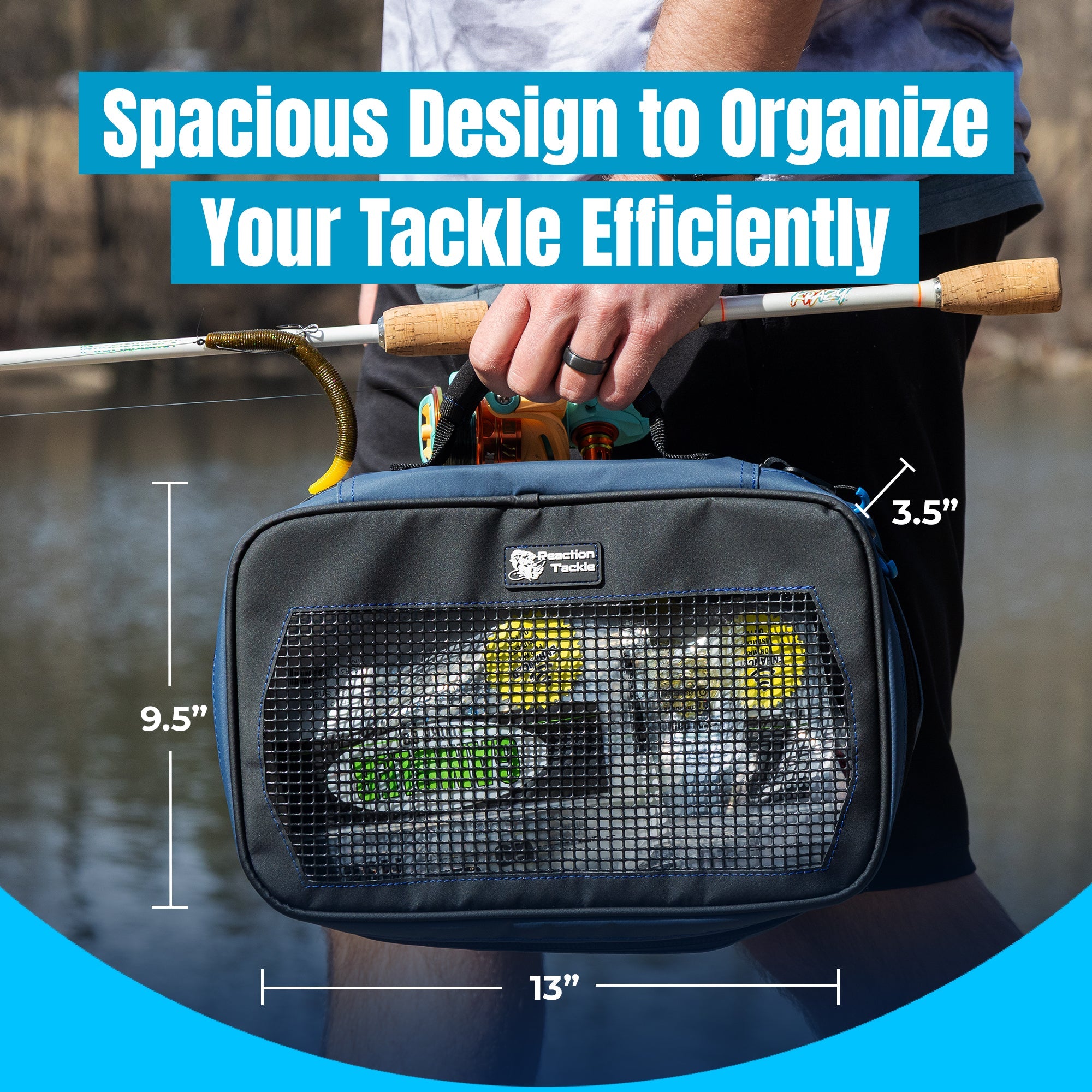 Reaction Tackle Breathable Mesh Bait Binder and Tackle Storage