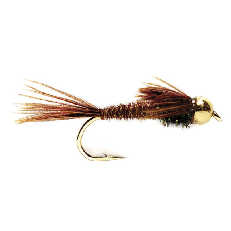 Tungsten Bead Head  Pheasant Tail Nymph 1 Dozen Flies  Size 18