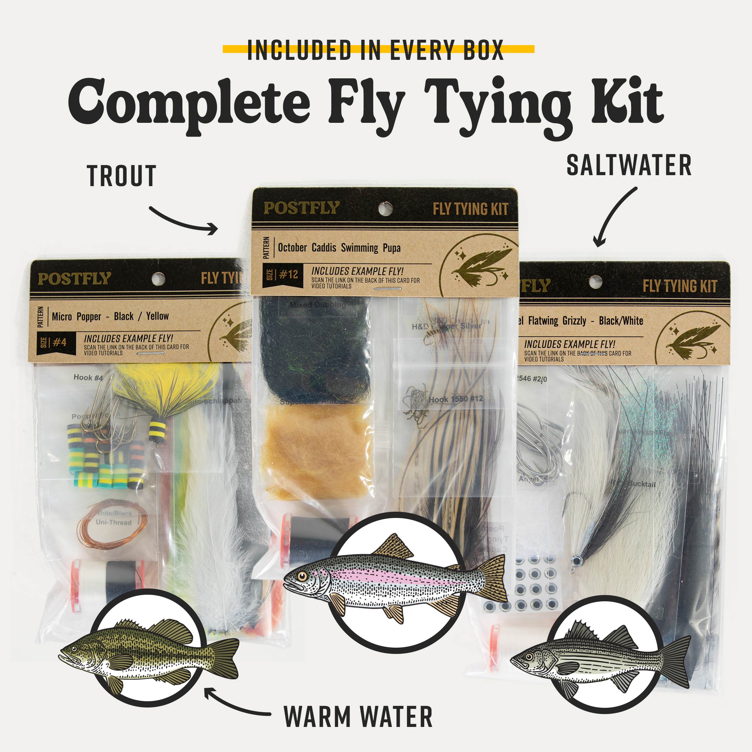 Saltwater Fly Tying Kit Box