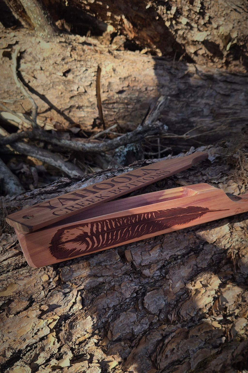 Long Box Call cedar sides Cedar Paddle dugout