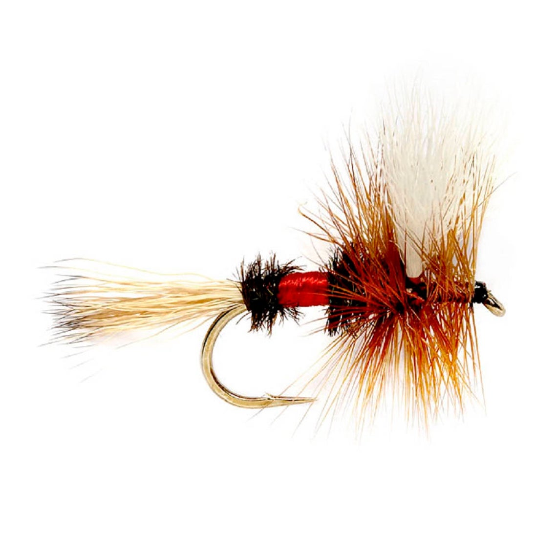 3 Pack Barbless Royal Wulff Classic Hair Wing Dry Fly - Hook Size 8