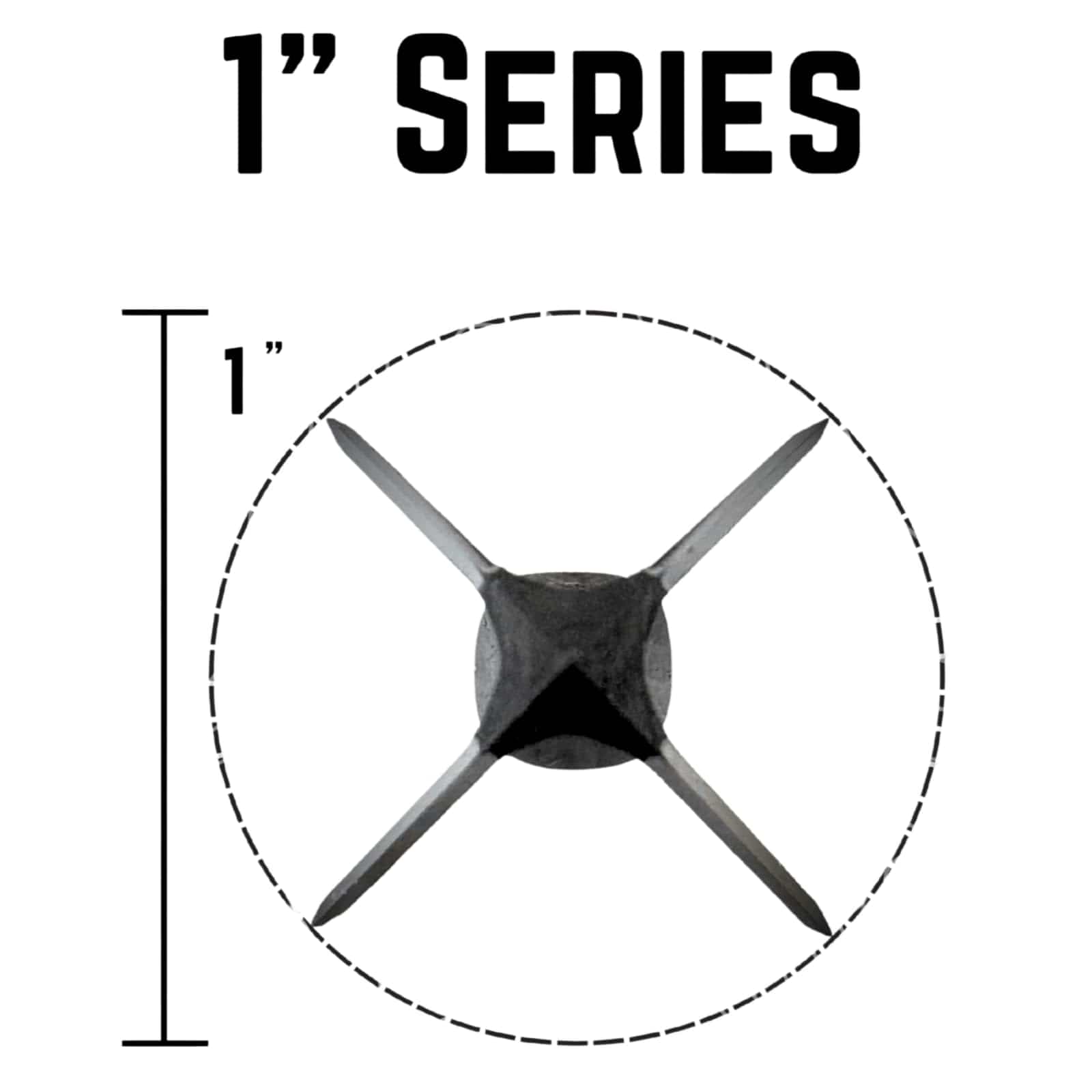 TOTA | 150 grain broadhead | 1-inch solid | fixed blade